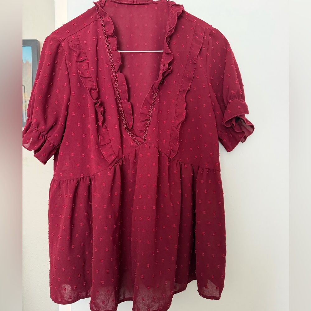 Maroon blouse